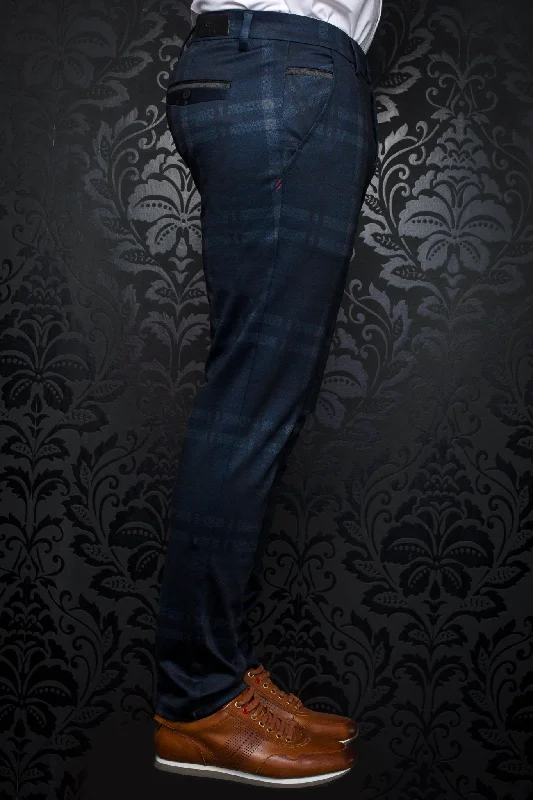 AU NOIR | Ultra Stretch Pants | Beretta-Leonardo Navy Youthful Men's Pop