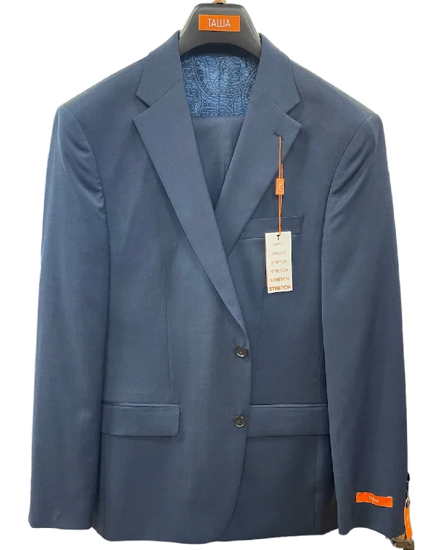 WOOL STRETCH SUIT - BLUE Practical Men's Quick