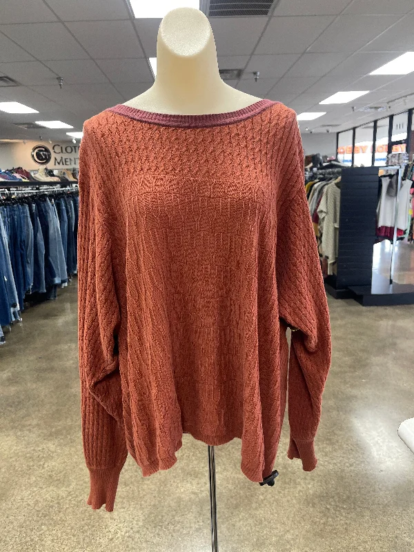 Top Long Sleeve By Prana In Orange, Size: Xl Confident Men's High