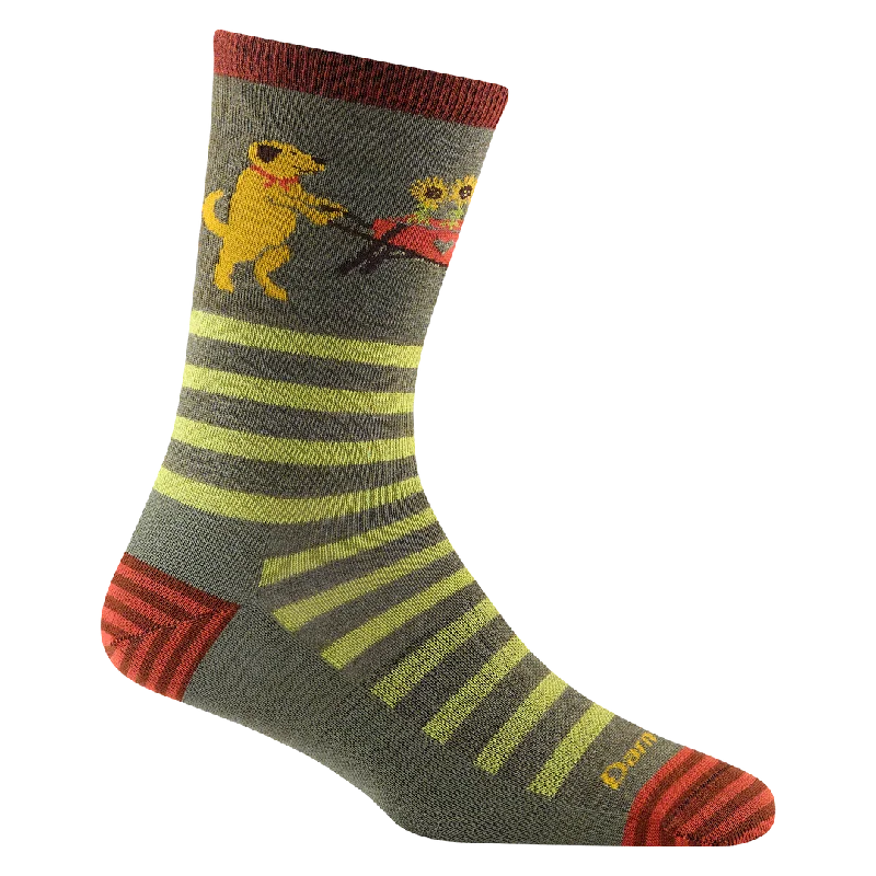 6037 Women's Animal Haus Crew Lightweight Lifestyle Sock Modern Men's Geometric