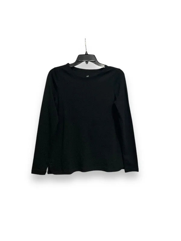 Top Long Sleeve Basic By J. Jill In Black, Size: Xs Edgy Men's Punk