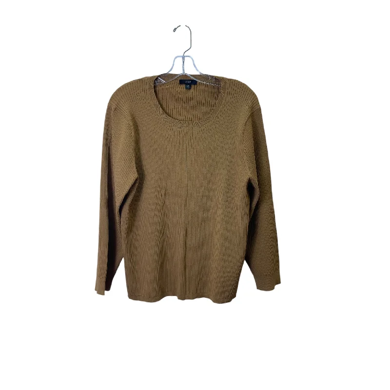 Top Ls Basic By J. Crew In Tan, Size:1X Cool Men's Skate