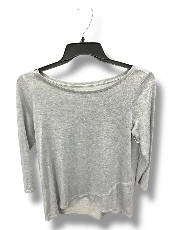 Top 3/4 Sleeve By Loft In Grey, Size: M Earthy Men's Hemp