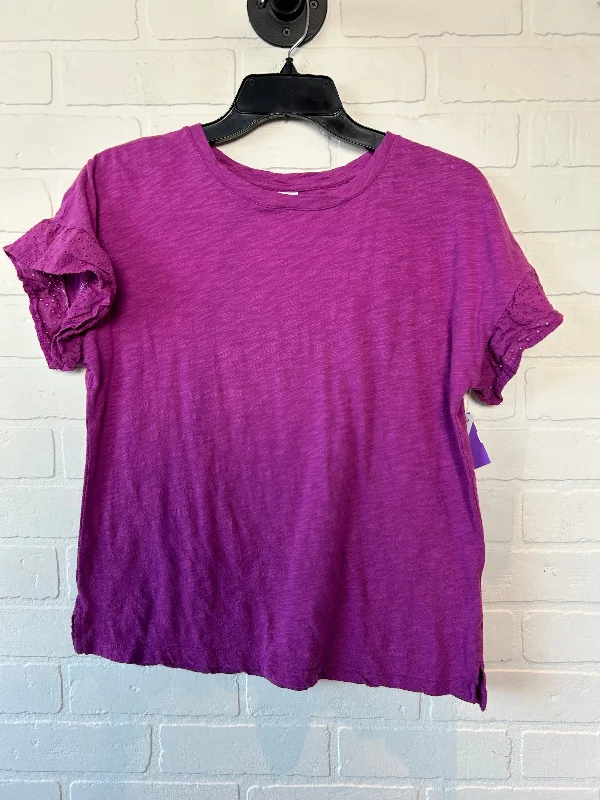 Purple Top Short Sleeve Old Navy, Size Xs Practical Men's Multi