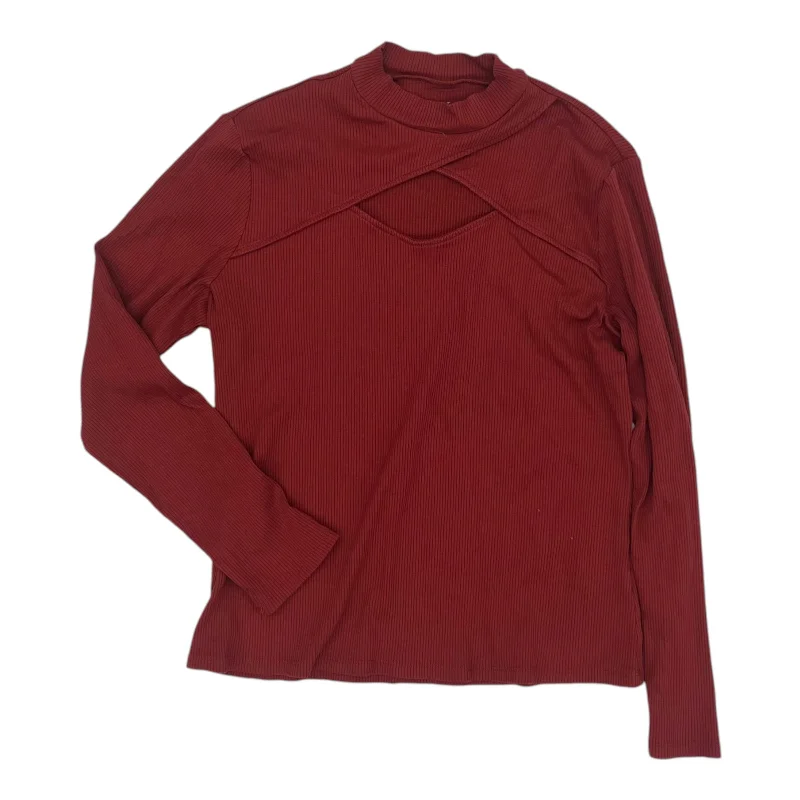 Top Ls By New York And Co In Red, Size:Xl Cozy Men's Winter