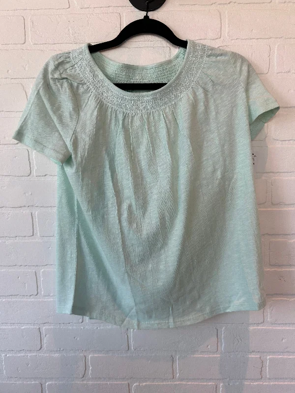 Green Top Short Sleeve Basic Talbots, Size M Cool Men's Skate