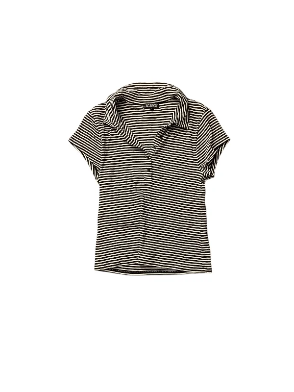 Top Short Sleeve Basic By J. Crew In Striped Pattern, Size: L Artistic Men's Avant