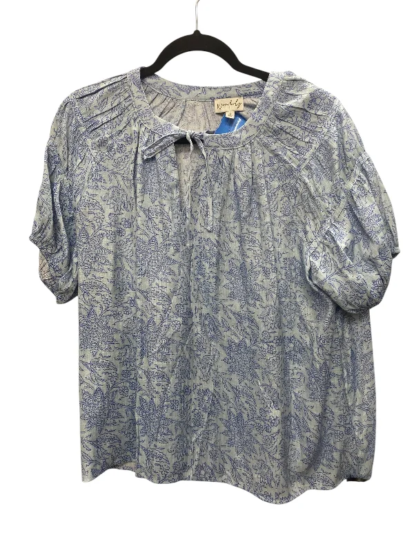 Top Short Sleeve By Wonderly In Blue, Size: M Cozy Men's Sherpa