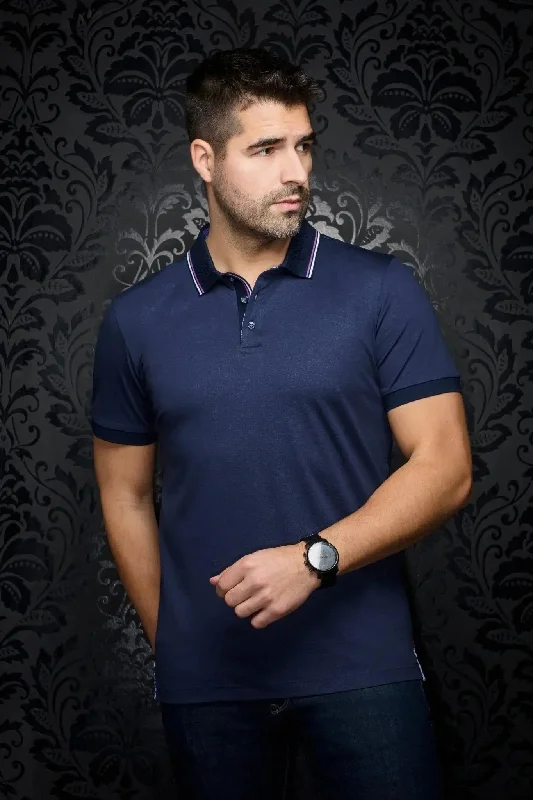 AU NOIR I Polo I Dellario Navy Earthy Men's Sustainable 