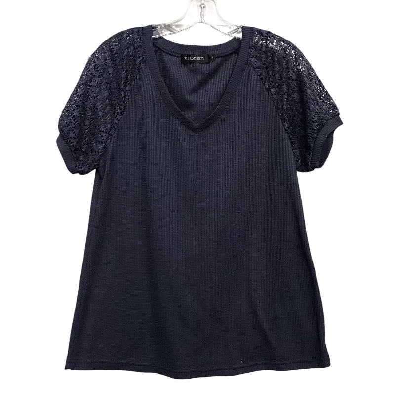 Top Ss By Merokeety In Navy, Size:L Adventure