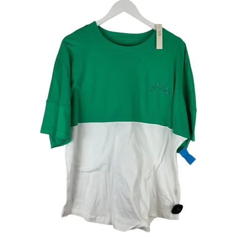 Top Short Sleeve By Pink In Green & White, Size: L Dynamic Men's Glow