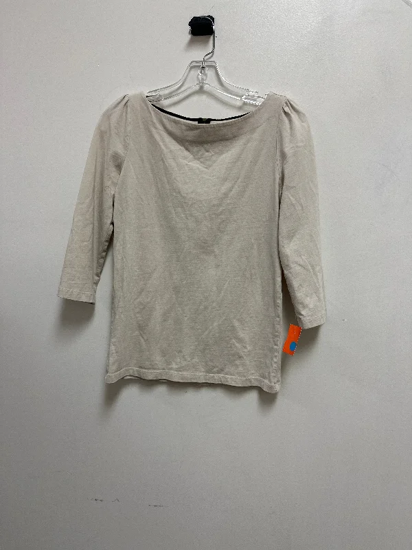 Top Long Sleeve By Loft In Cream, Size: Xs Business