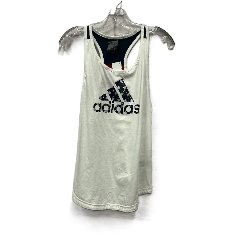 Athletic Tank Top By Adidas In Blue & White, Size: S Earthy Men's Hemp