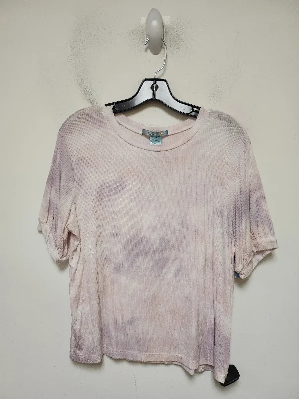 Top Short Sleeve Basic By Good Luck Gem In Tie Dye Print, Size: M Traditional Men's Wool