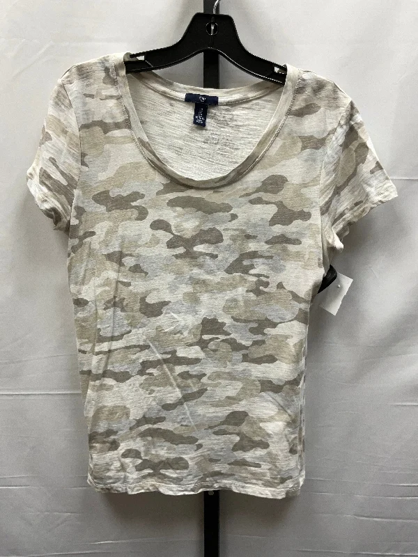 Camouflage Print Top Short Sleeve Basic Gap, Size M Dynamic Men's Moto