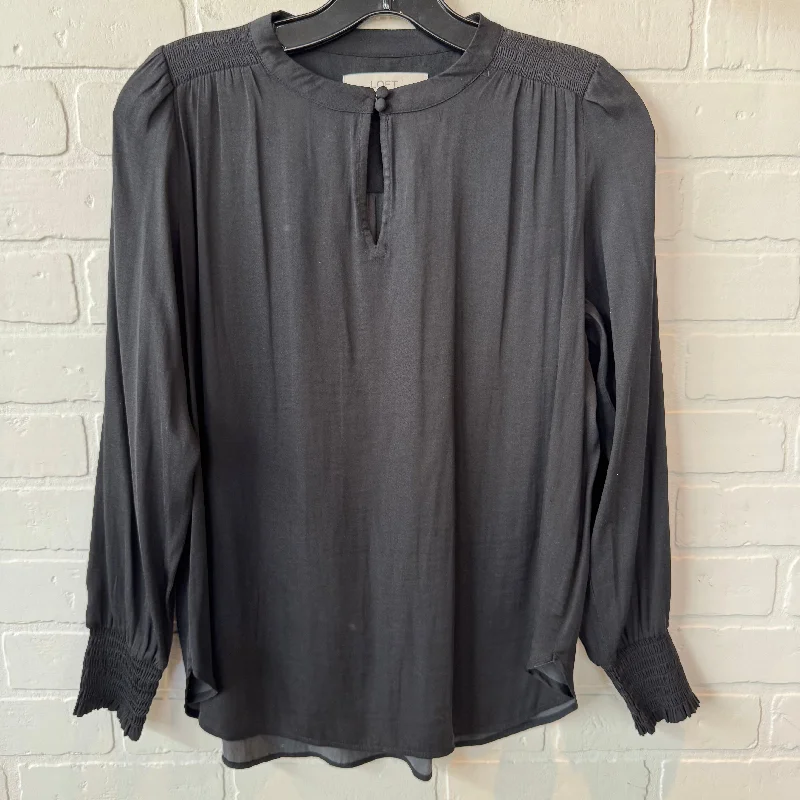 Top Long Sleeve By Loft In Black, Size: Xsp Classic Men's Pin