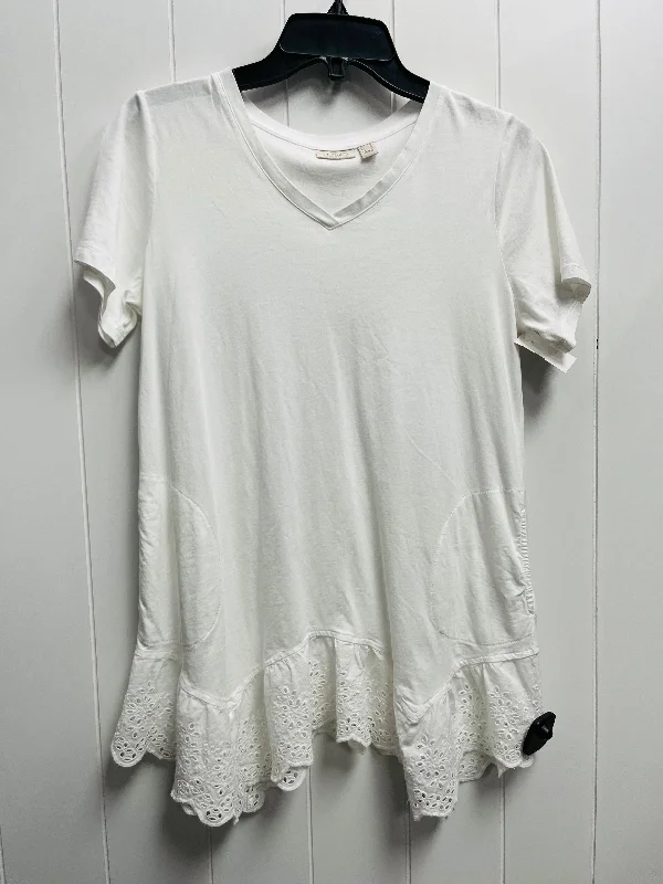 Top Short Sleeve By Logo In White, Size: Xs Modern Men's 