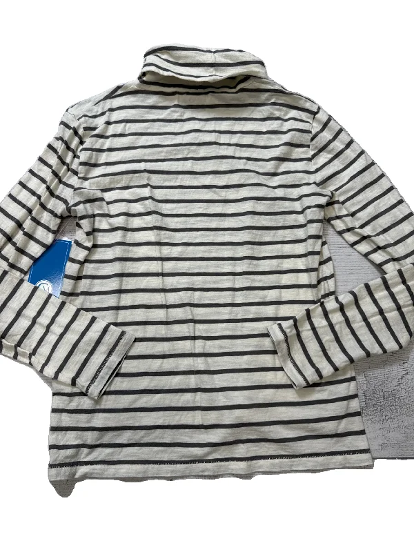 Top Long Sleeve By Madewell In Striped Pattern, Size: M Bohemian Men's Free