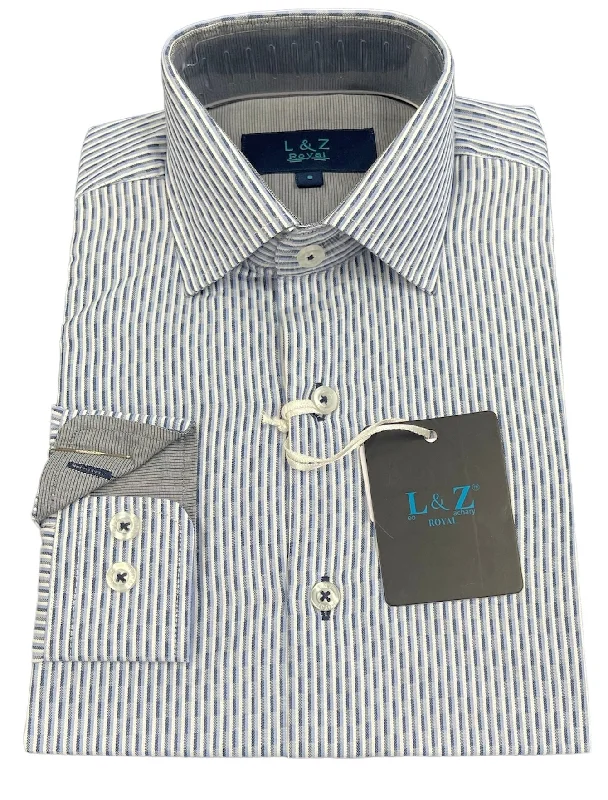 EASY PARTY SHIRT - BLUE Sleek Men's Contemporary 