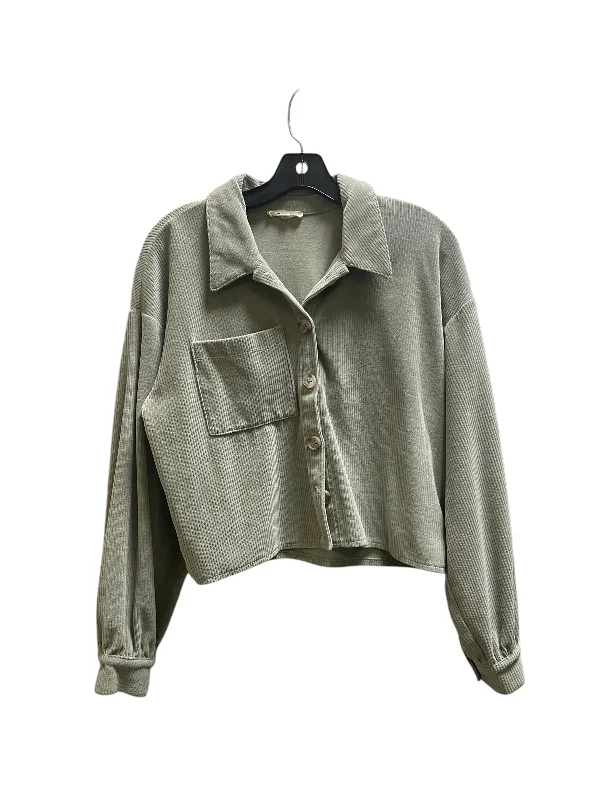 Top Long Sleeve By Madewell In Green, Size: M Vacation