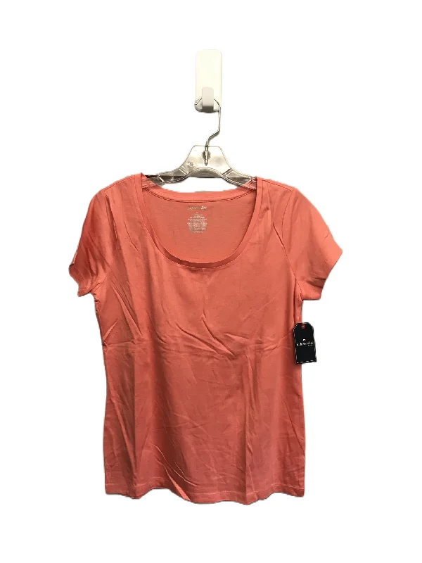 Peach Top Short Sleeve Basic By St Johns Bay, Size: M Adventure