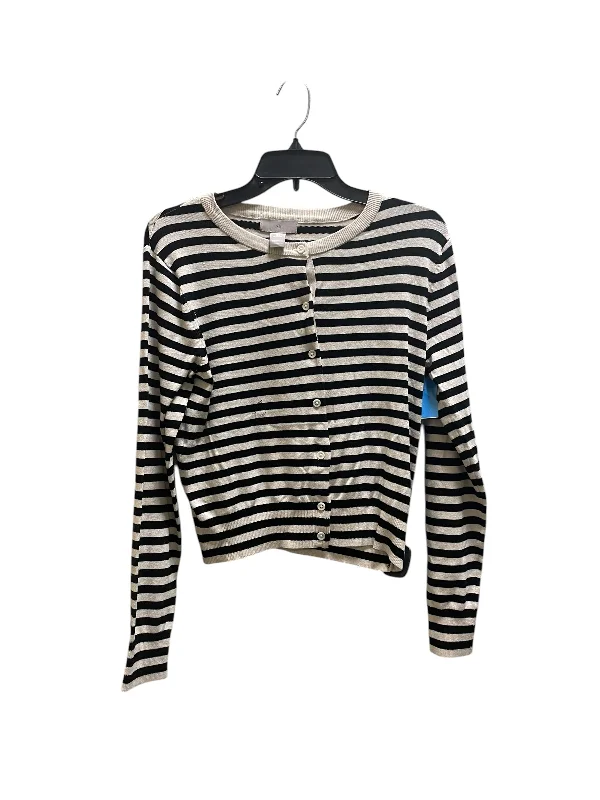 Top Long Sleeve By H&m In Striped Pattern, Size: M Cool Men's Skate