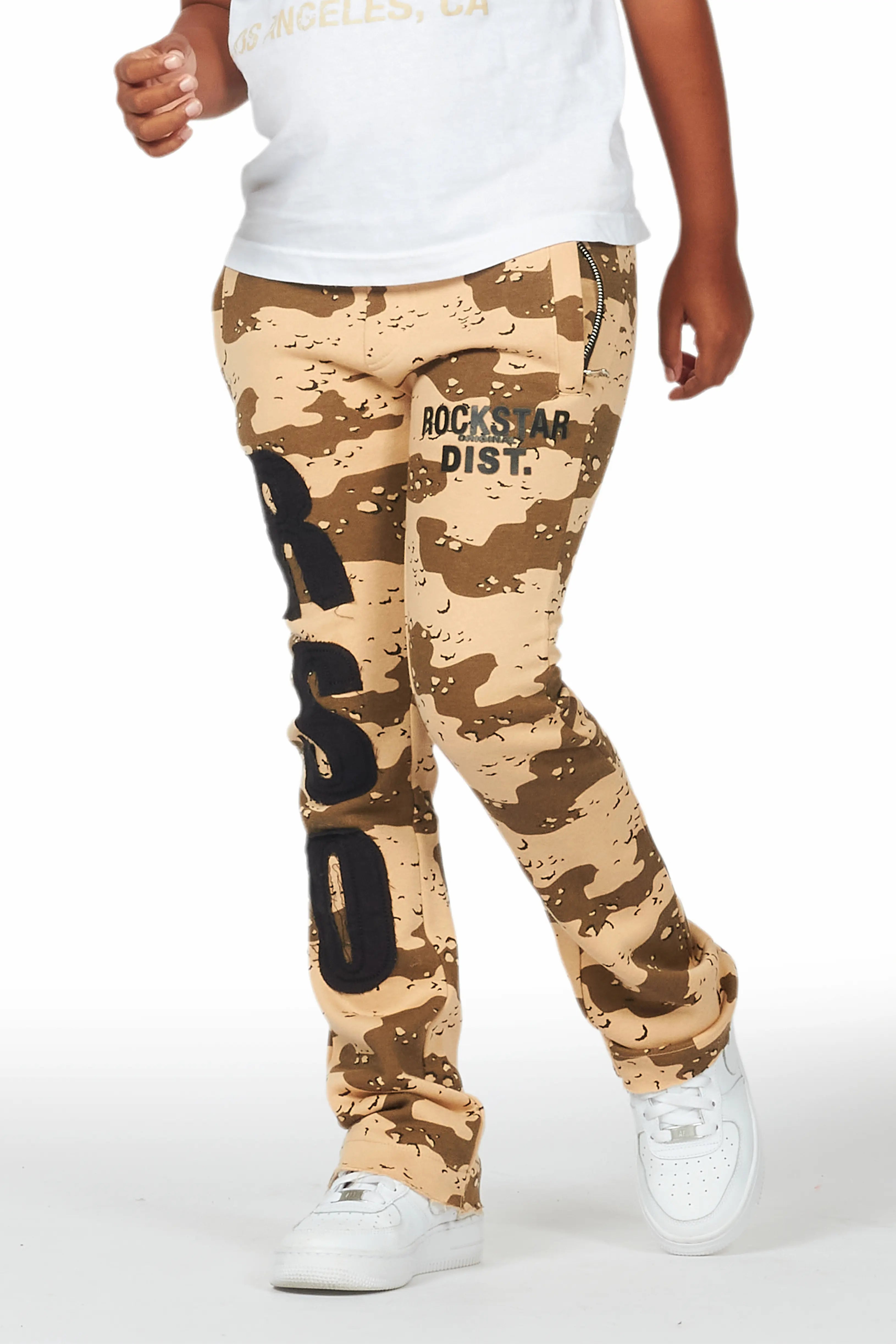 Boys Bansi Desert Camo Stacked Trackpant Artistic Men's Avant