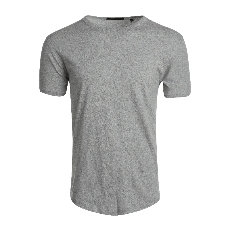 Alpha Slub Tee (Light Grey Heather) Unique Men's Upcycled