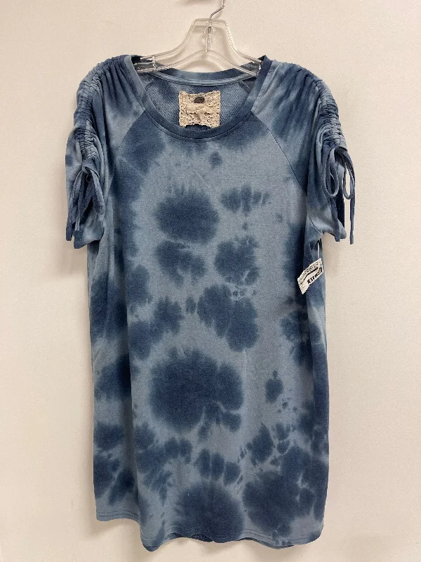 Top Short Sleeve By Cupio In Blue, Size: Xl Laid