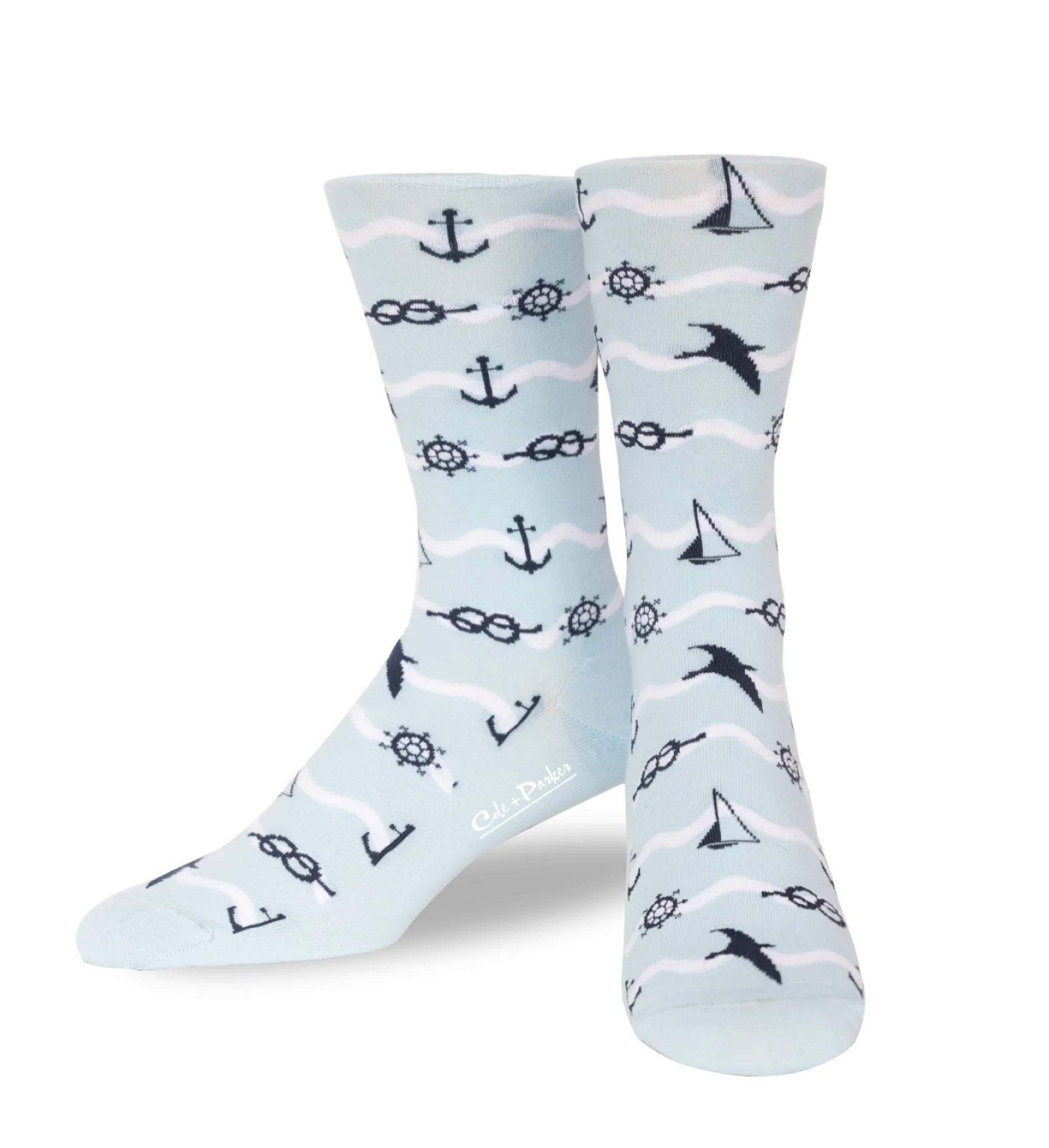 COLE & PARKER | Crew Socks | 1198 Bold Men's Animal