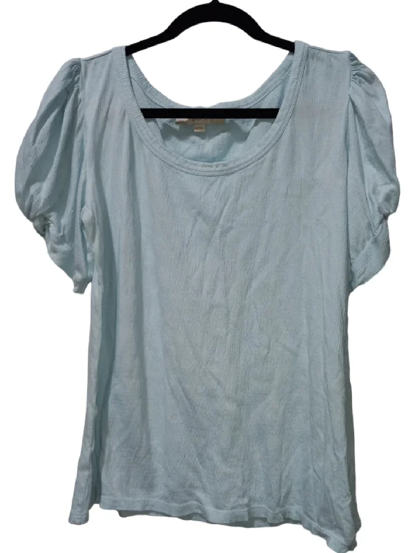 Blue Top Short Sleeve Loft, Size Xs Sophisticated Men's 