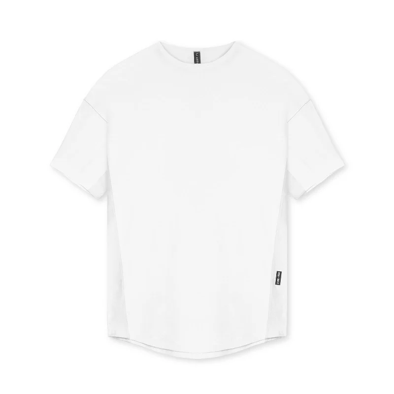 0612. CottonPlus™ Vented Tee - White Tailored Tailored