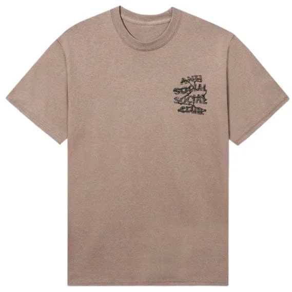 Anti Social Social Club Buck Tee (Sand) Trendy Men's Oversized Trendy Men's Oversized