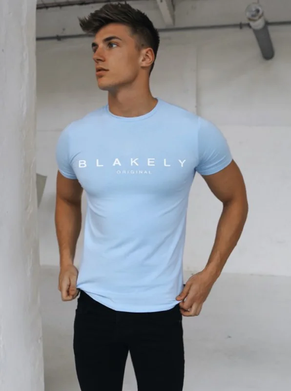 Ocean T-Shirt - Light Blue Casual Men's Short Casual Men's Short