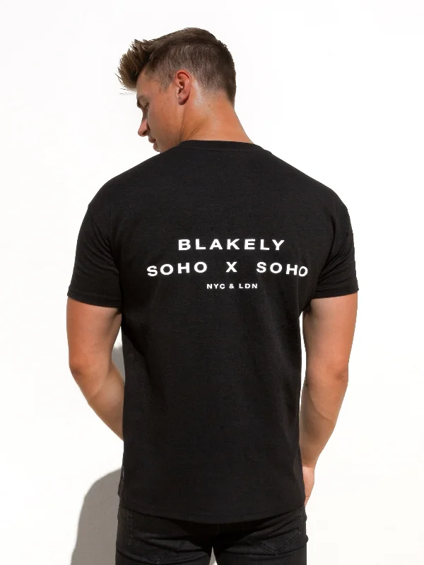 Soho Relaxed T-Shirt - Black Sporty Men's Tennis Sporty Men's Tennis