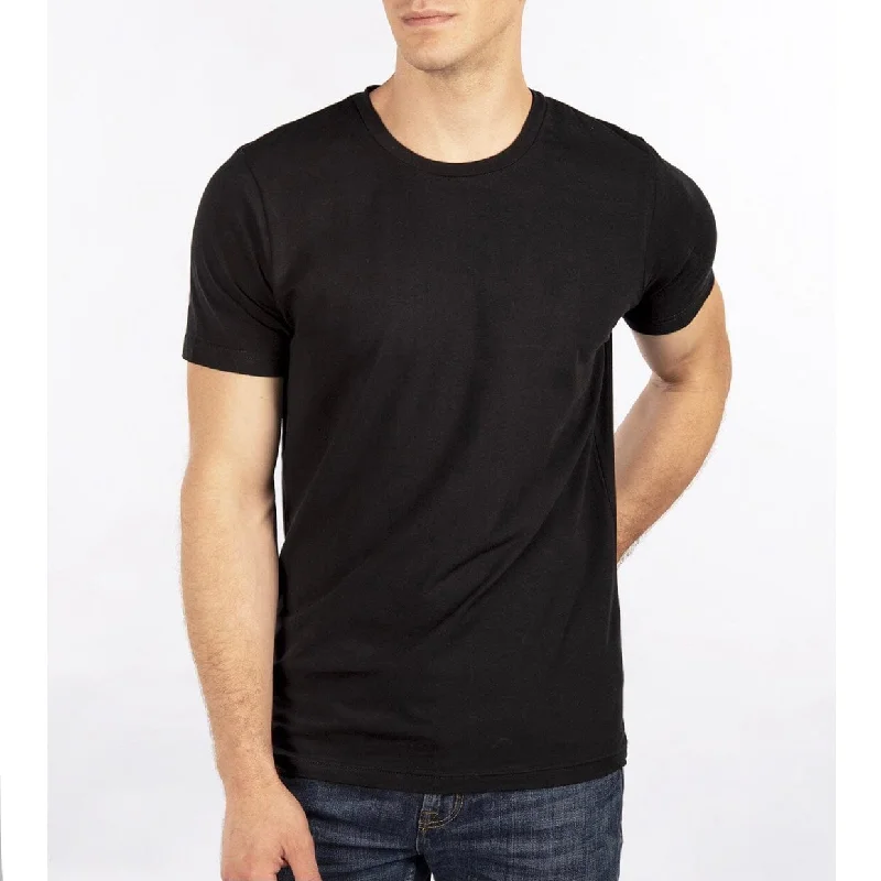 Citylab Stretch Slim Fit Crew Neck T Shirt (Black) R2011SPANN Luxurious Men's High Luxurious Men's High