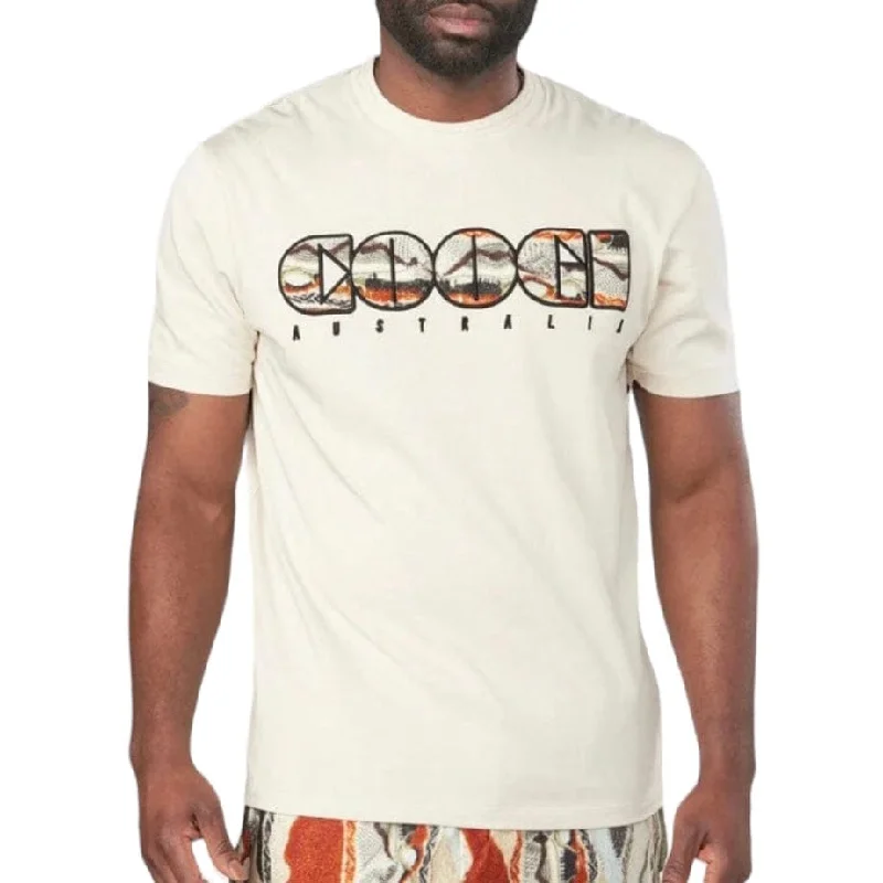 Coogi Block Logo Tee (Sand Buff) CG-KT-021 Sporty Men's Athleisure  Sporty Men's Athleisure 