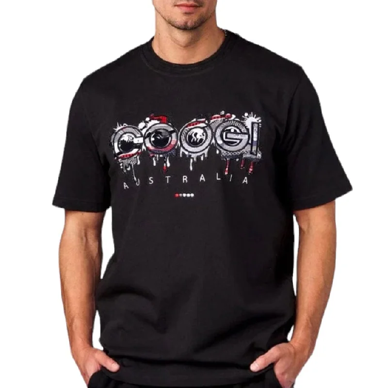 Coogi Logo Drip Tee (Black) CG-KT-025 Refined Men's Classic  Refined Men's Classic 