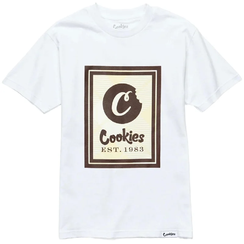 Cookies Park Ave SS Tee (White/Natural) CM233TSP09 Classic Men's Pin Classic Men's Pin