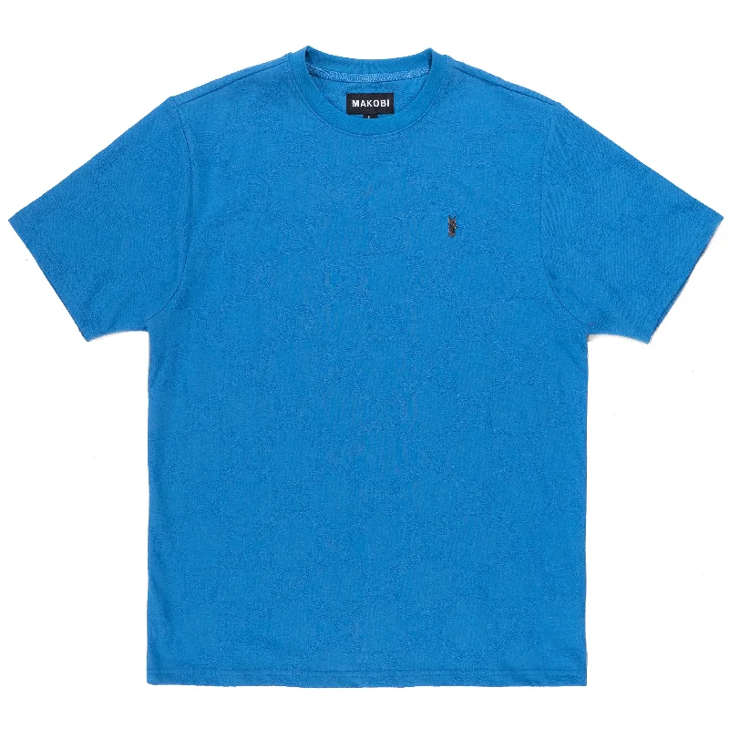 M335 Caspar Embossed Tee - Blue Bold Men's Animal Bold Men's Animal