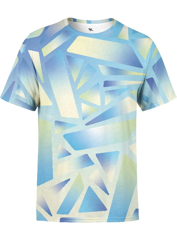 Electric Stained Glass (Blue Ice) Unisex Crew Relaxed Men's Australian  Relaxed Men's Australian 