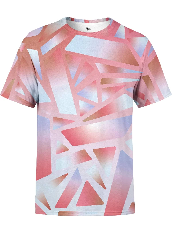 Electric Stained Glass (Red Ice) Unisex Crew Dynamic Men's High Dynamic Men's High