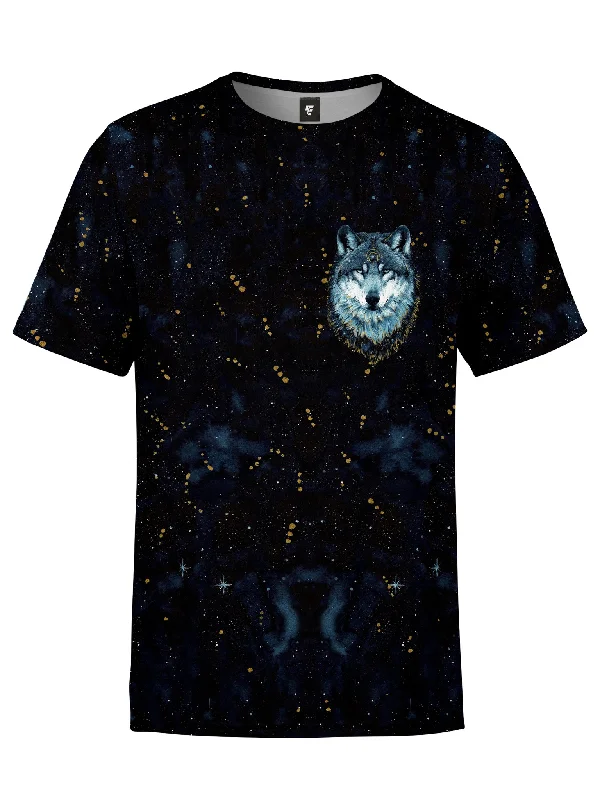 In The Darkness (Wolf) Unisex T-Shirt (SPECIAL EDITION) Sleek Men's Contemporary  Sleek Men's Contemporary 