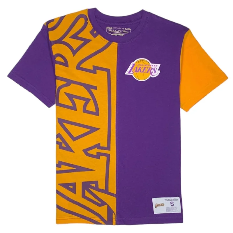 Kids Mitchell & Ness LA Lakers SS Fashion Tee (Purple/Yellow) 9N2B7NAJL-LAK Laid Laid