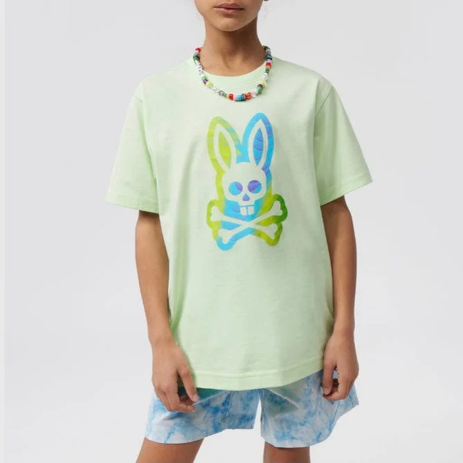 Kids Psycho Bunny Montgomery Graphic Tee (Patina Green) B0U948Y1PC Lumberjack Lumberjack