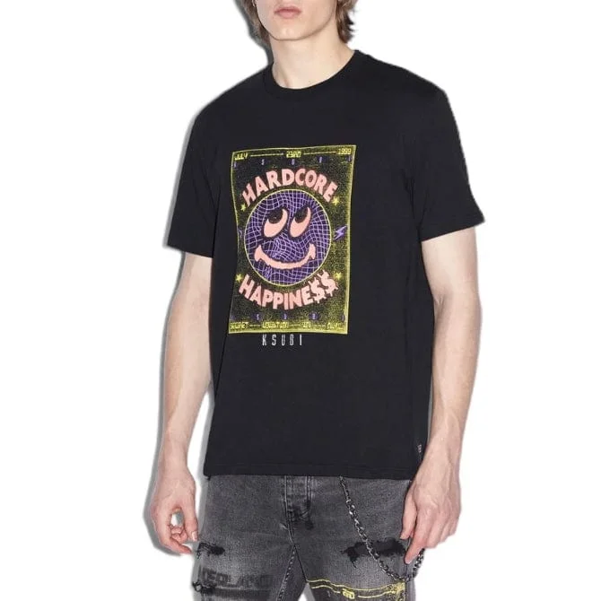 Ksubi Hardcore Kash SS Tee (Jet Black) MPS24TE004 Edgy Men's Punk Edgy Men's Punk