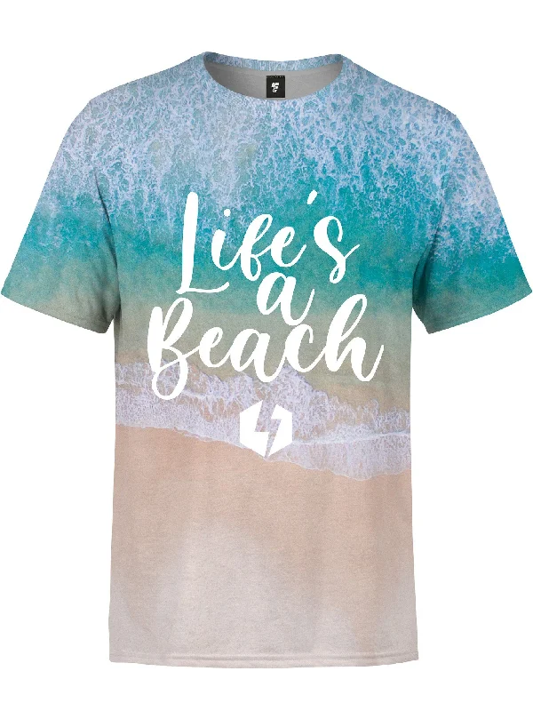 Life's A Beach Unisex Crew Modern Men's  Modern Men's 