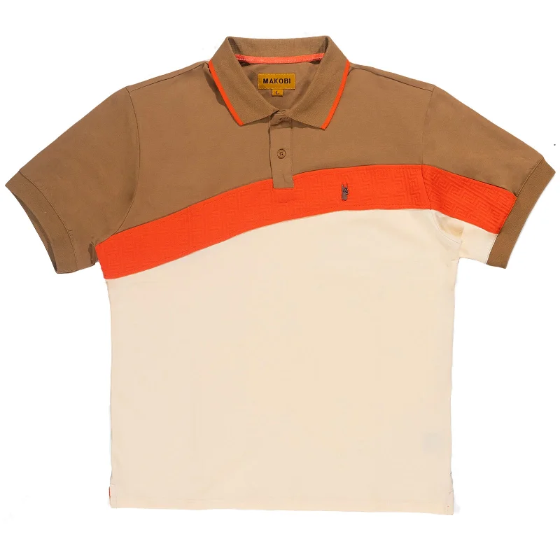 M333 Colton Polo Shirt - Natural Preppy Men's College Preppy Men's College