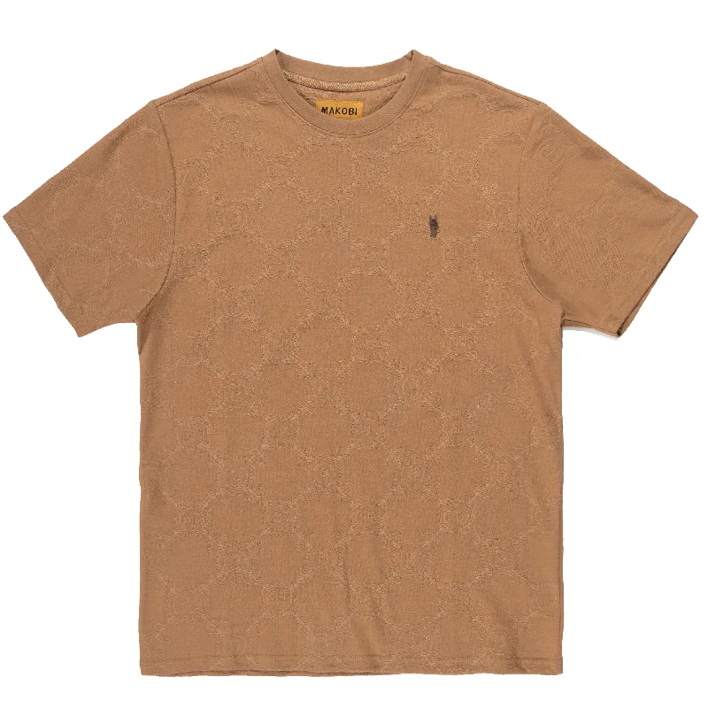 M335 Caspar Embossed Tee - Mocha Cclassic Men's Tweed Cclassic Men's Tweed