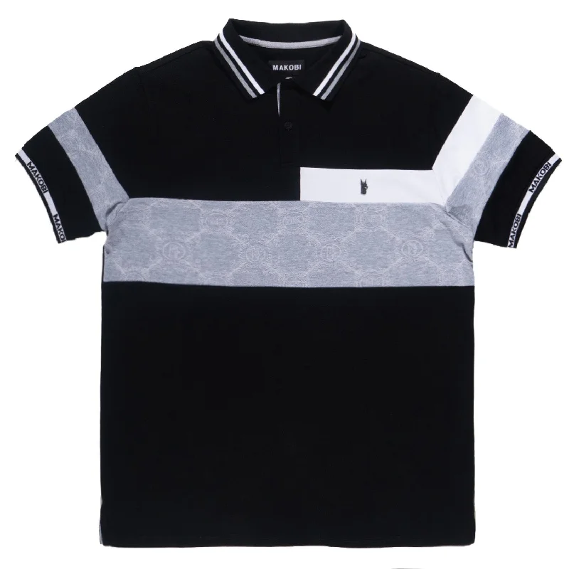 M368 Caspar Polo Shirt - Black Unique Men's Patch Unique Men's Patch